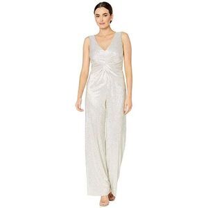 Adrianna Papell Metallic Jumpsuit NWT size 6